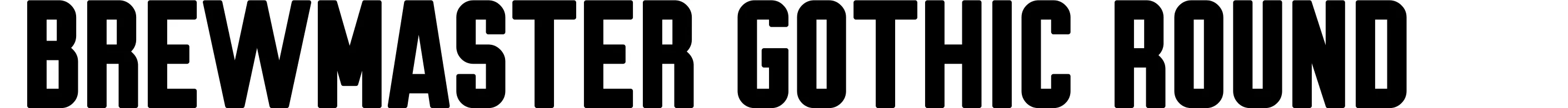 Brewmaster Gothic Round